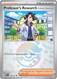 Professor's Research [Professor Sycamore] (Poke Ball Pattern) (125/131) - SV Prismatic Evolutions Holofoil