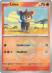 Litleo (Master Ball Pattern) (15) - SV Prismatic Evolutions Holofoil