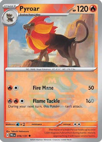 Pyroar (Master Ball Pattern) (16/131) - SV Prismatic Evolutions Holofoil