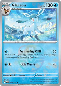 Glaceon (Master Ball Pattern) (25/131) - SV Prismatic Evolutions Holofoil