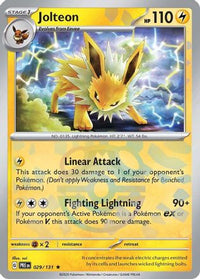 Jolteon (Master Ball Pattern) (29) - SV Prismatic Evolutions Holofoil