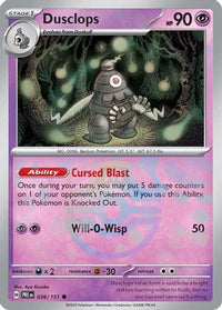 Dusclops (Master Ball Pattern) (36) - SV Prismatic Evolutions Holofoil