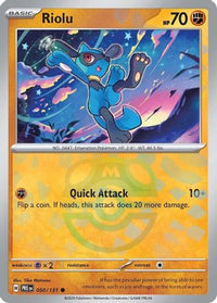 Riolu (Master Ball Pattern) (50) - SV Prismatic Evolutions Holofoil