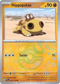 Hippopotas (Master Ball Pattern) (52/131) - SV Prismatic Evolutions Holofoil
