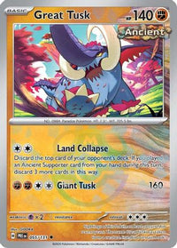 Great Tusk (Master Ball Pattern) (55) - SV Prismatic Evolutions Holofoil