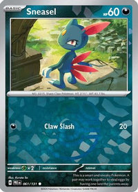 Sneasel (Master Ball Pattern) (61/131) - SV Prismatic Evolutions Holofoil