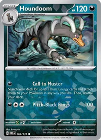 Houndoom (Master Ball Pattern) (63/131) - SV Prismatic Evolutions Holofoil