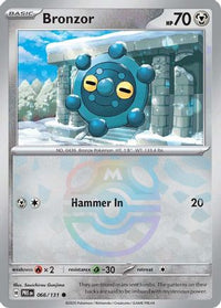 Bronzor (Master Ball Pattern) (66) - SV Prismatic Evolutions Holofoil