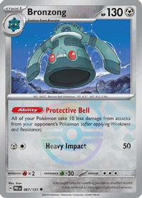 Bronzong (Master Ball Pattern) (67/131) - SV Prismatic Evolutions Holofoil