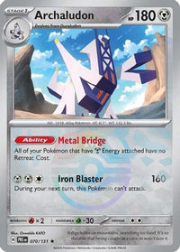 Archaludon (Master Ball Pattern) (70) - SV Prismatic Evolutions Holofoil