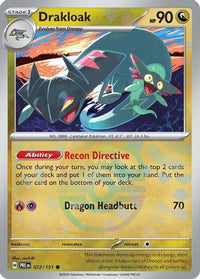 Drakloak (Master Ball Pattern) (72/131) - SV Prismatic Evolutions Holofoil