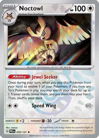 Noctowl (Master Ball Pattern) (78/131) - SV Prismatic Evolutions Holofoil