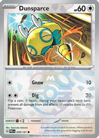 Dunsparce (Master Ball Pattern) (79/131) - SV Prismatic Evolutions Holofoil