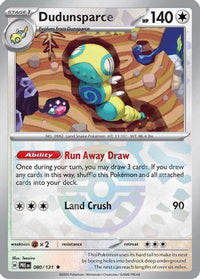Dudunsparce (Master Ball Pattern) (80) - SV Prismatic Evolutions Holofoil