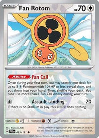 Fan Rotom (Master Ball Pattern) (85/131) - SV Prismatic Evolutions Holofoil