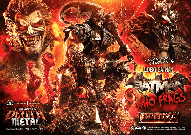 Museum Masterline Dark Nights: Death Metal (Comics) Lobo Batman: Batman Who Frags (Concept design by Carlos D'Anda) Deluxe Version (Pre-Order)