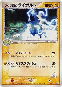 Team Aqua's Manectric 019/033 - Aqua Deck Kit 1st Edition (Japanese)