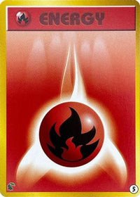 Basic Fire Energy 5 - Intro Pack Neo Chikorita  (Japanese)