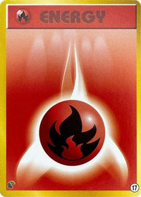 Basic Fire Energy 17 - Intro Pack Neo Chikorita  (Japanese)