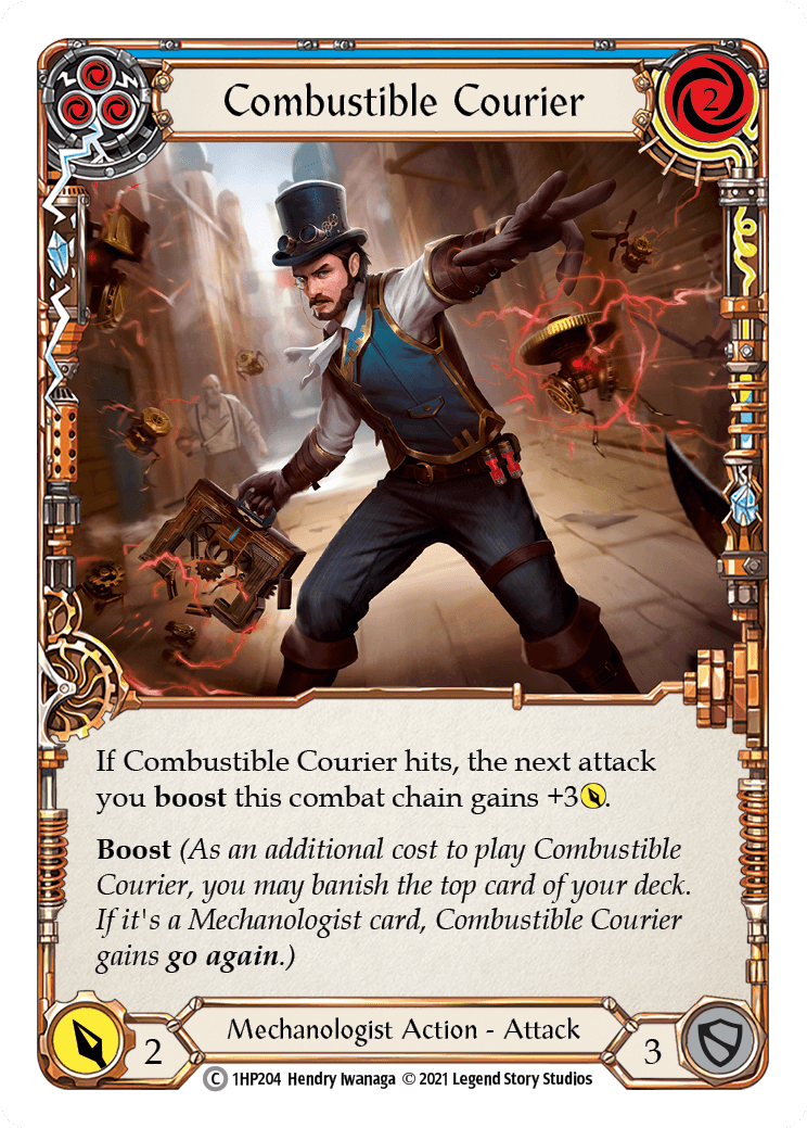 Combustible Courier (Blue) [1HP204] (History Pack 1) - POKÉ JEUX
