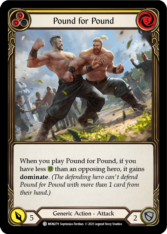 Pound for Pound (Yellow) [MON279] (Monarch) 1st Edition Normal - POKÉ JEUX