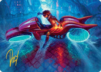 Chandra, Spark Hunter Art Card (Gold-Stamped Signature) (AADFT-020) - Art Series: Aetherdrift