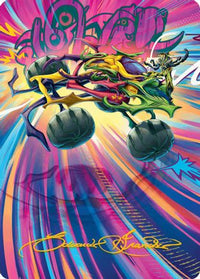 Thunderous Velocipede Art Card (Gold-Stamped Signature) (AADFT-043) - Art Series: Aetherdrift