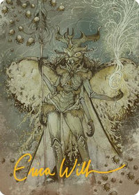 Aatchik, Emerald Radian Art Card (6/54) (Gold-Stamped Signature) (AADFT-006) - Art Series: Aetherdrift