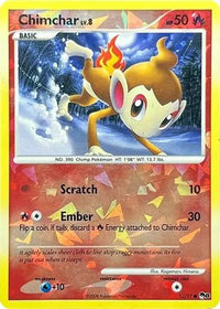 Chimchar (Cracked Ice Holo) (12/017)  - POP Series 8 Holofoil