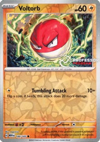 Voltorb (100/165)  - Professor Program Promos Reverse Holofoil