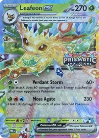 Leafeon ex (Prismatic Evolutions Stamp) (6/131)  - Miscellaneous Cards & Products Holofoil