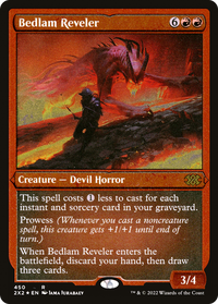Bedlam Reveler (Foil Etched) (2X2-450) - Double Masters 2022 Foil