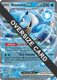 Blastoise ex (9/165)  - Jumbo Cards Holofoil