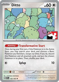 Ditto (132/165)  - Prize Pack Series Cards Holofoil