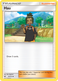 Hau (#) (Lycanroc Half-Deck) (19) - SM Trainer Kit Lycanroc & Alolan Raichu
