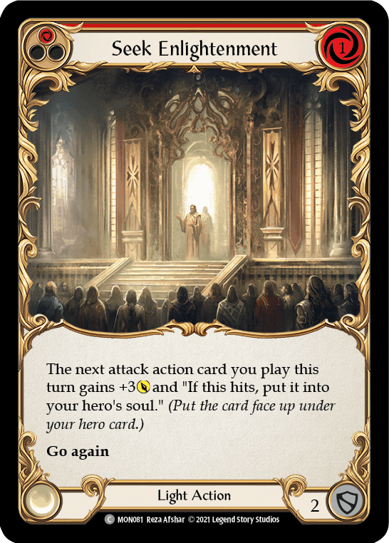 Seek Enlightenment (Red) [MON081] (Monarch) 1st Edition Normal - POKÉ JEUX