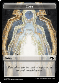 Copy (Ripple Foil) // Eldrazi Angel Double-Sided Token [Modern Horizons 3 Commander Tokens] - POKÉ JEUX