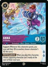 Anna - Ice Breaker (19) - Disney Lorcana Promo Cards Cold Foil