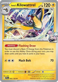 Iono's Kilowattrel (55/159) - SV09 Journey Together Holofoil