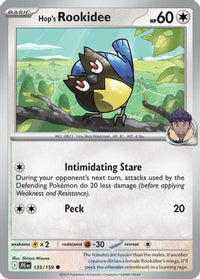 Hop's Rookidee (133) - SV09 Journey Together Reverse Holofoil
