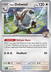 Hop's Dubwool (136) - SV09 Journey Together Holofoil