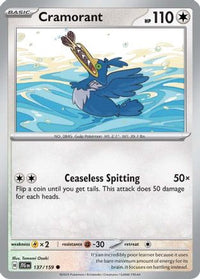 Cramorant (137) - SV09 Journey Together Reverse Holofoil