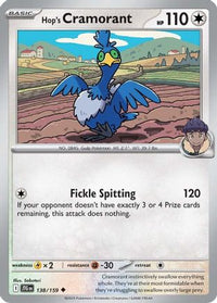 Hop's Cramorant (138/159) - SV09 Journey Together