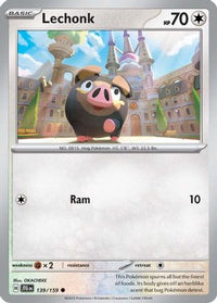 Lechonk (139) - SV09 Journey Together Reverse Holofoil