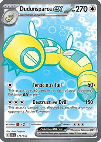 Dudunsparce ex (178/159) - SV09 Journey Together Holofoil
