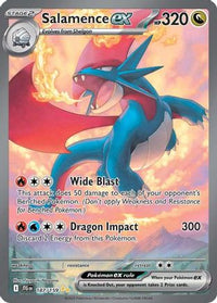 Salamence ex (187/159)  - SV09 Journey Together Holofoil