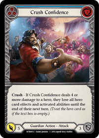 Crush Confidence (Blue) [WTR065-C] (Welcome to Rathe) Alpha Print Rainbow Foil - POKÉ JEUX