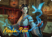 Dragonologist Art Card (6/54) (Gold-Stamped Signature) (AATDM-006) - Art Series: Tarkir: Dragonstorm