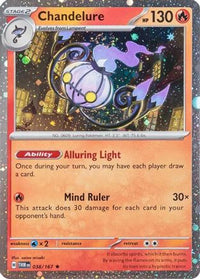 Chandelure (Cosmos Holo) (38/167)  - Miscellaneous Cards & Products Holofoil
