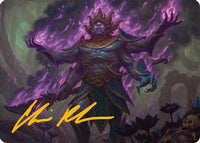 Rot-Curse Rakshasa Art Card (13/54) (Gold-Stamped Signature) (AATDM-013) - Art Series: Tarkir: Dragonstorm